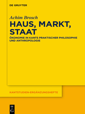 cover image of Haus, Markt, Staat